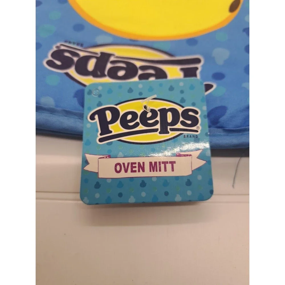 Peeps Yellow Blue Pink Oven Mitt Glove Marshmallow Peeps Easter Gift